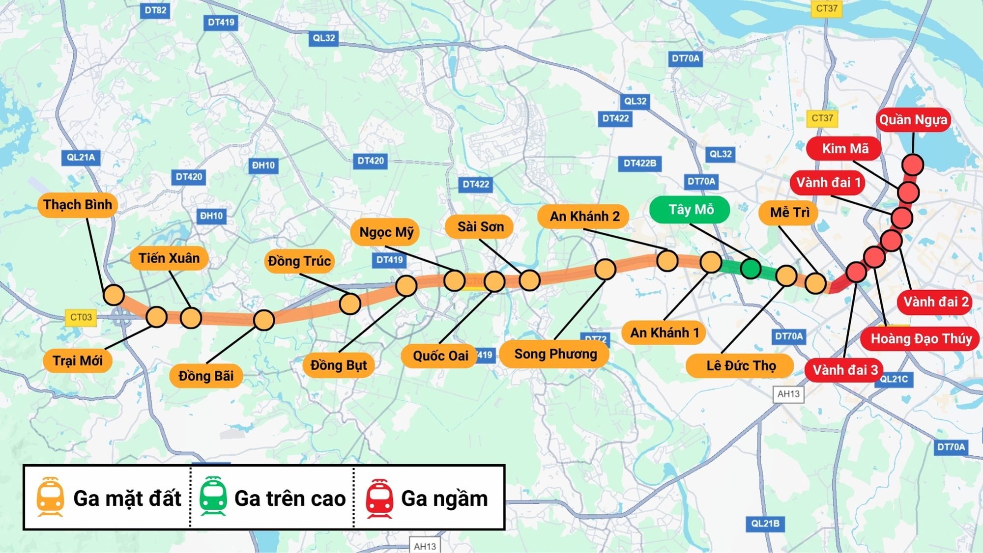 Hạ tầng giao thông Hòa Lạc